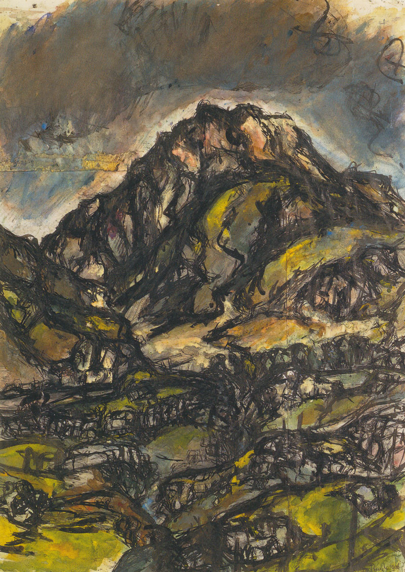 Winter’s Day Tryfan 1992 Postcard
